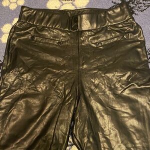 Pleather Black Pants